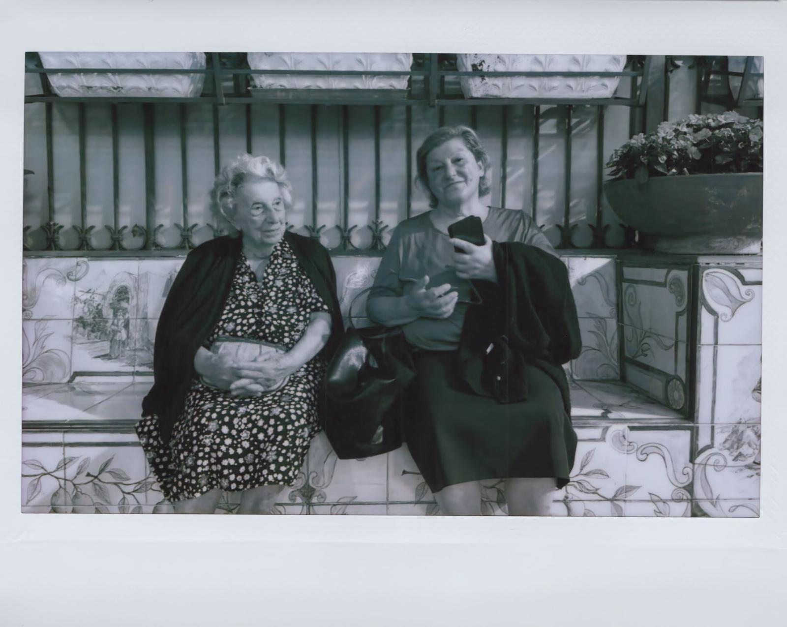 Double exposure portrait