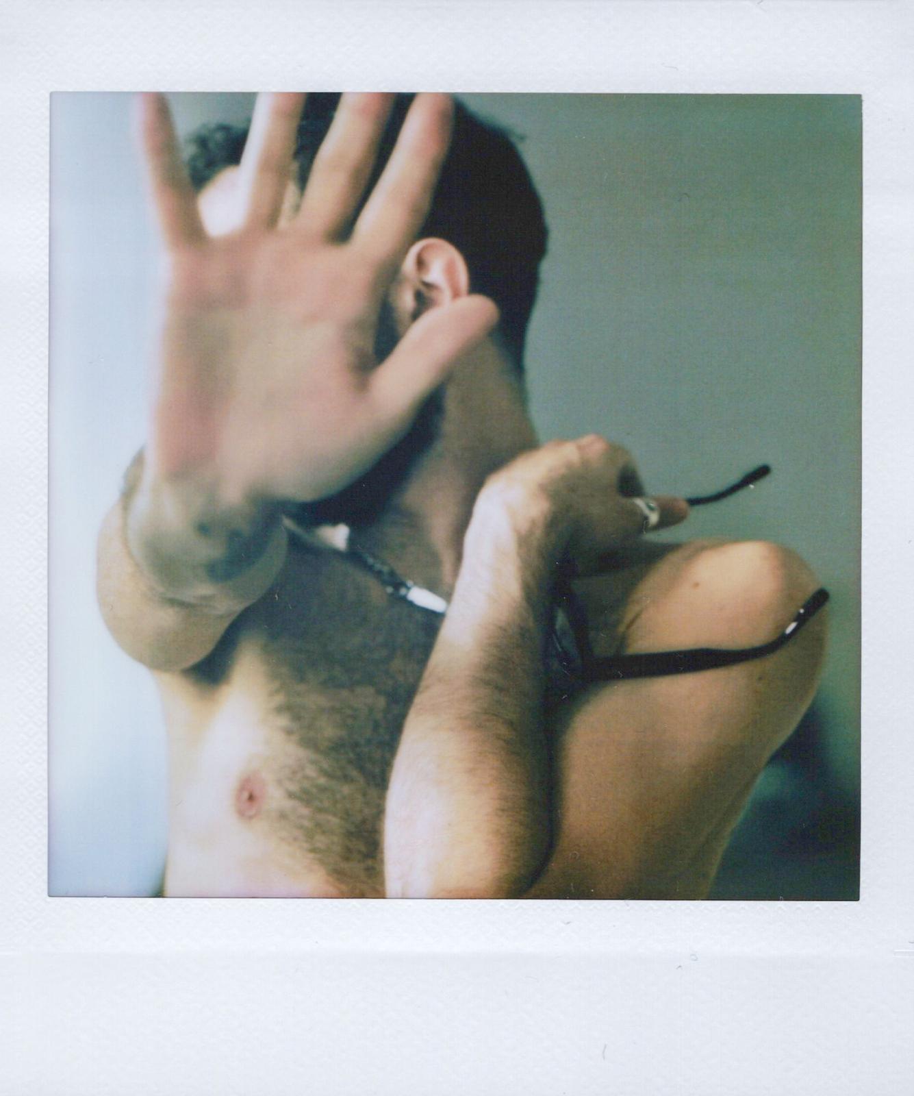 Double exposure, restaurant with ghost figure