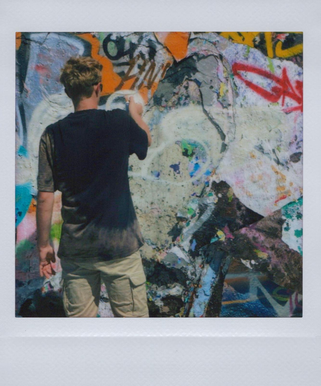 Outdoor portrait, smoking, Berlin summer